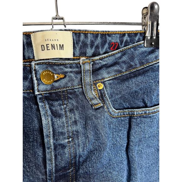 Sezane Brut Sexy Straight Jeans Size‎ 27 Denim Blue - Picture 7 of 11